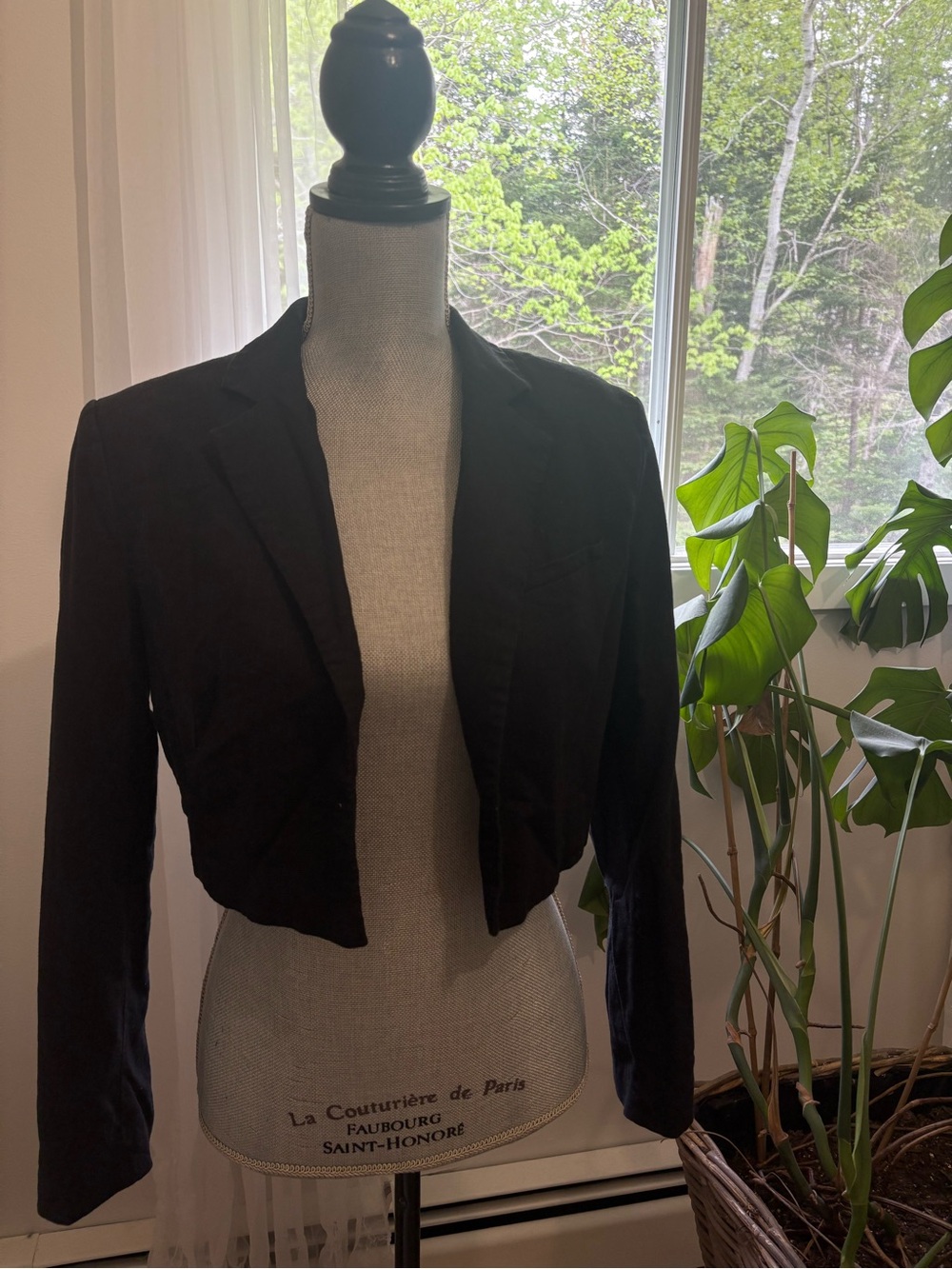 Dynamite Black Cropped Blazer Jacket